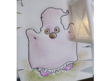 Stickdatei - Halloween Gnome 4 Gespenst